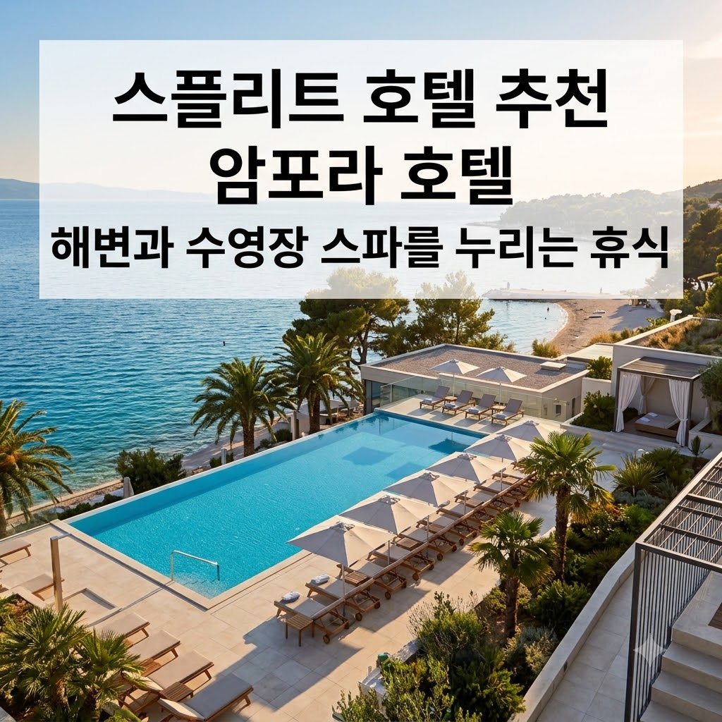 스플리트 호텔 추천 암포라 호텔 해변과 수영장 스파를 누리는 휴식