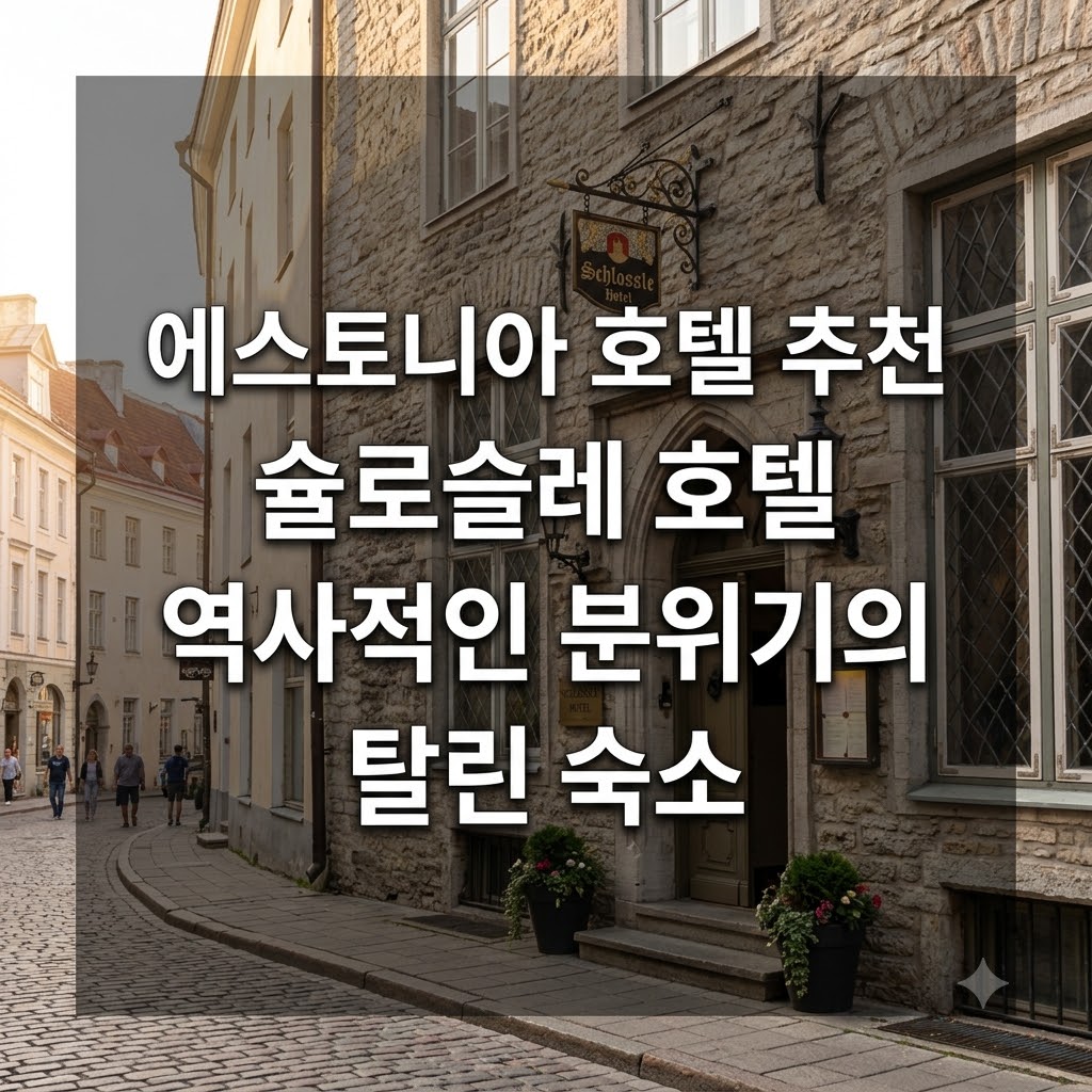 에스토니아 호텔 추천 슐로슬레 호텔 역사적인 분위기의 탈린 숙소