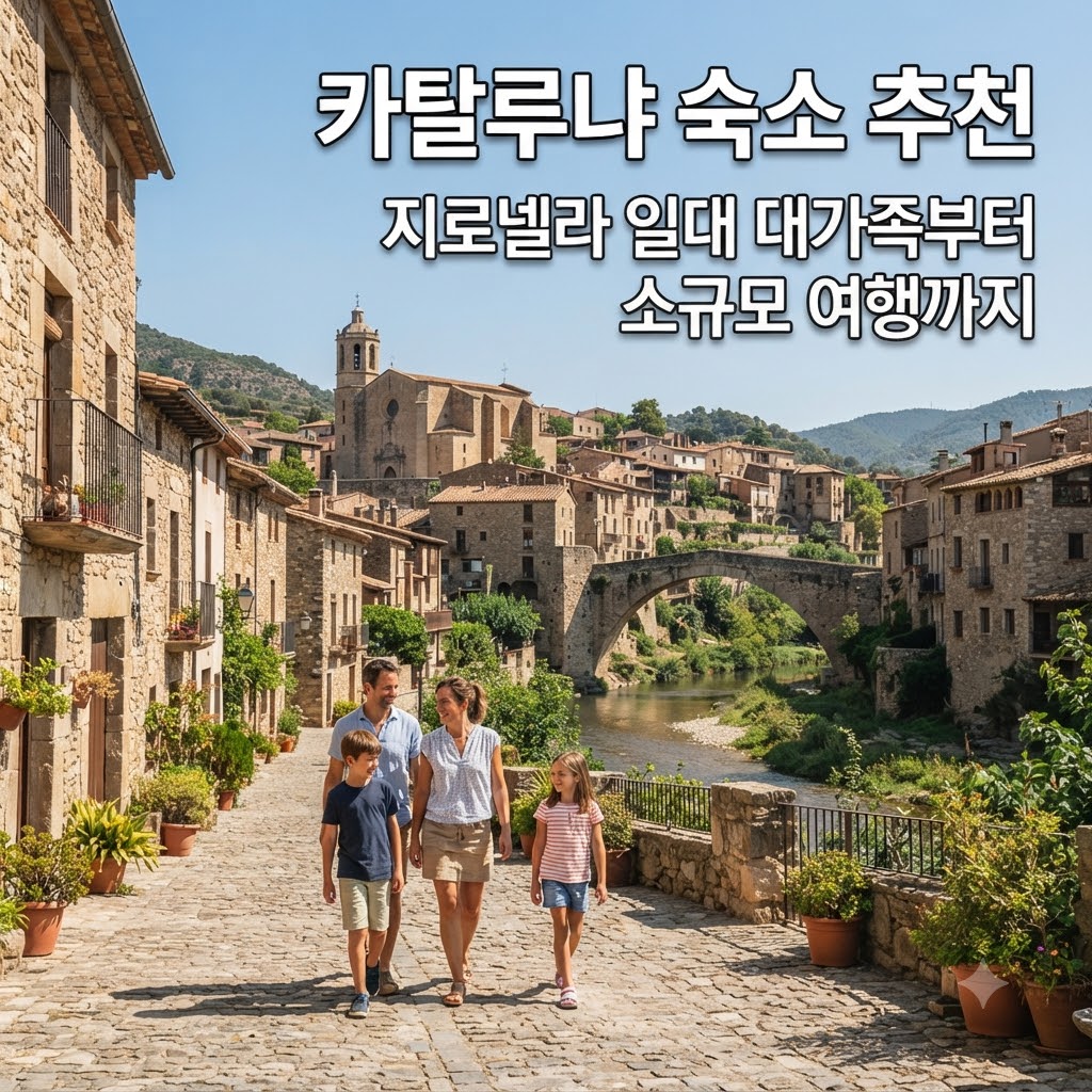 카탈루냐 숙소 추천 지로넬라 일대 대가족부터 소규모 여행까지